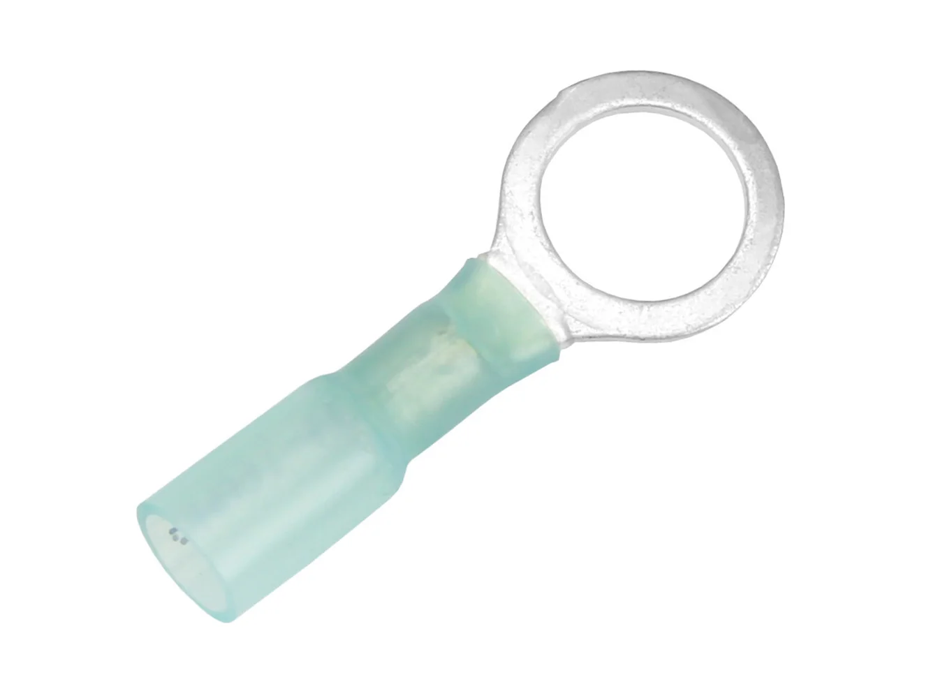 Pacer 16-14 AWG Heat Shrink Ring Terminal - 3/8" Stud Size - 100 Pack