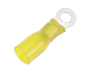 Pacer 12-10 AWG Heat Shrink Ring Terminal - #8 Stud Size - 100 Pack