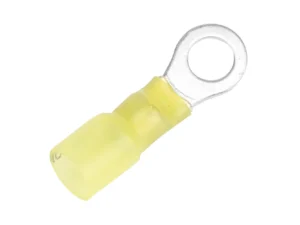 Pacer 12-10 AWG Heat Shrink Ring Terminal - 1/4" Stud Size - 3 Pack