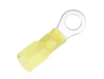 Pacer 12-10 AWG Heat Shrink Ring Terminal - 1/4" Stud Size - 25 Pack
