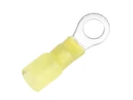 Pacer 12-10 AWG Heat Shrink Ring Terminal - 1/4" Stud Size - 100 Pack