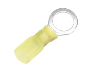 Pacer 12-10 AWG Heat Shrink Ring Terminal - 3/8" Stud Size - 100 Pack