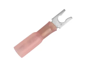 Pacer 22-18 AWG Heat Shrink Spade Terminal - #8 Stud Size - 25 Pack