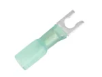 Pacer 16-14 AWG Heat Shrink Spade Terminal - #8 Stud Size - 25 Pack