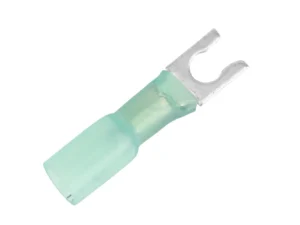 Pacer 16-14 AWG Heat Shrink Spade Terminal - #8 Stud Size - 25 Pack