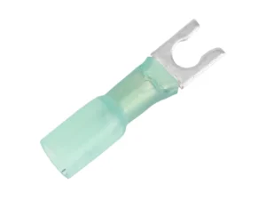Pacer 16-14 AWG Heat Shrink Spade Terminal - #8 Stud Size - 100 Pack