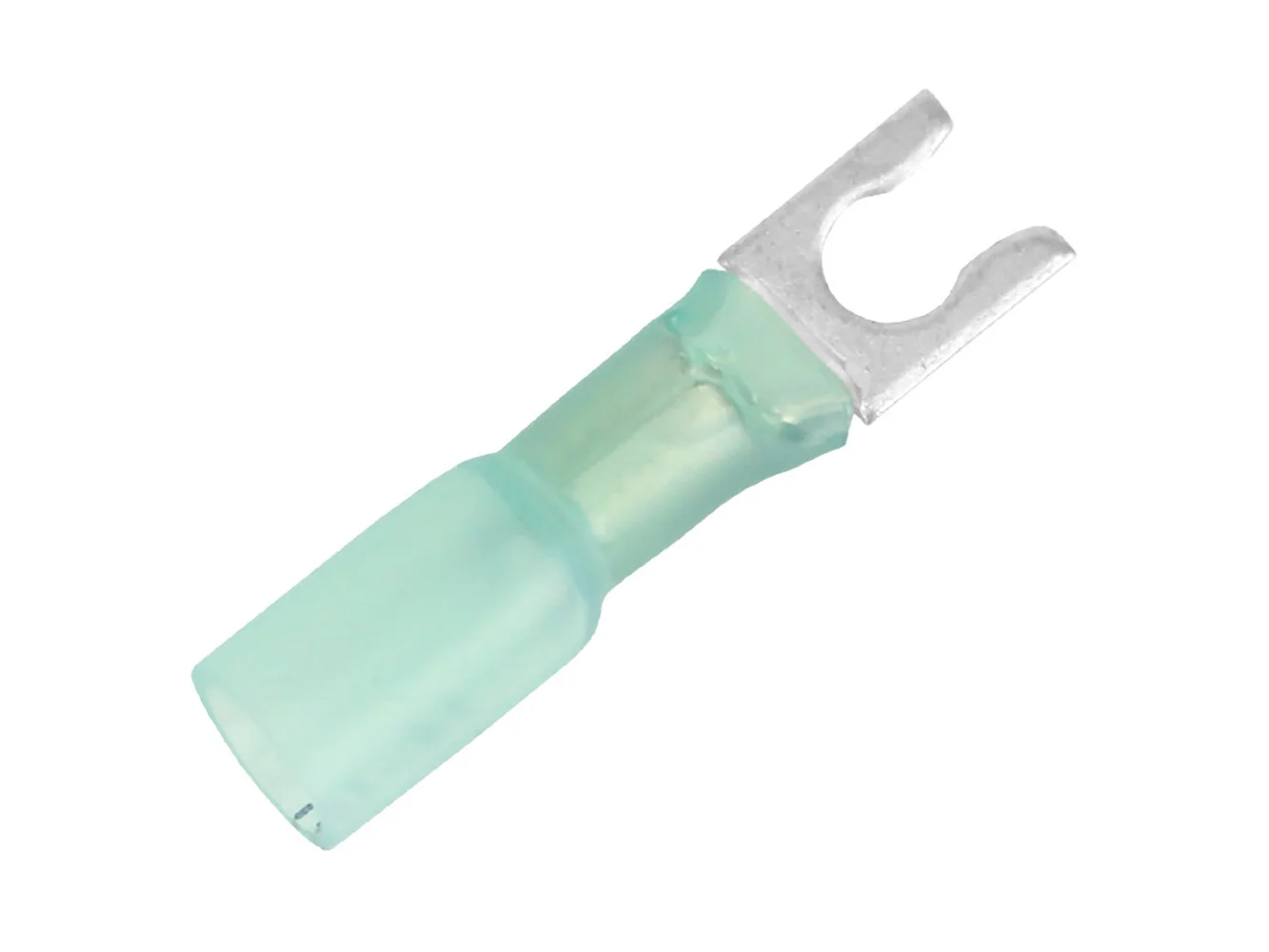 Pacer 16-14 AWG Heat Shrink Spade Terminal - #8 Stud Size - 100 Pack