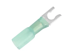 Pacer 16-14 AWG Heat Shrink Spade Terminal - #10 Stud Size - 25 Pack