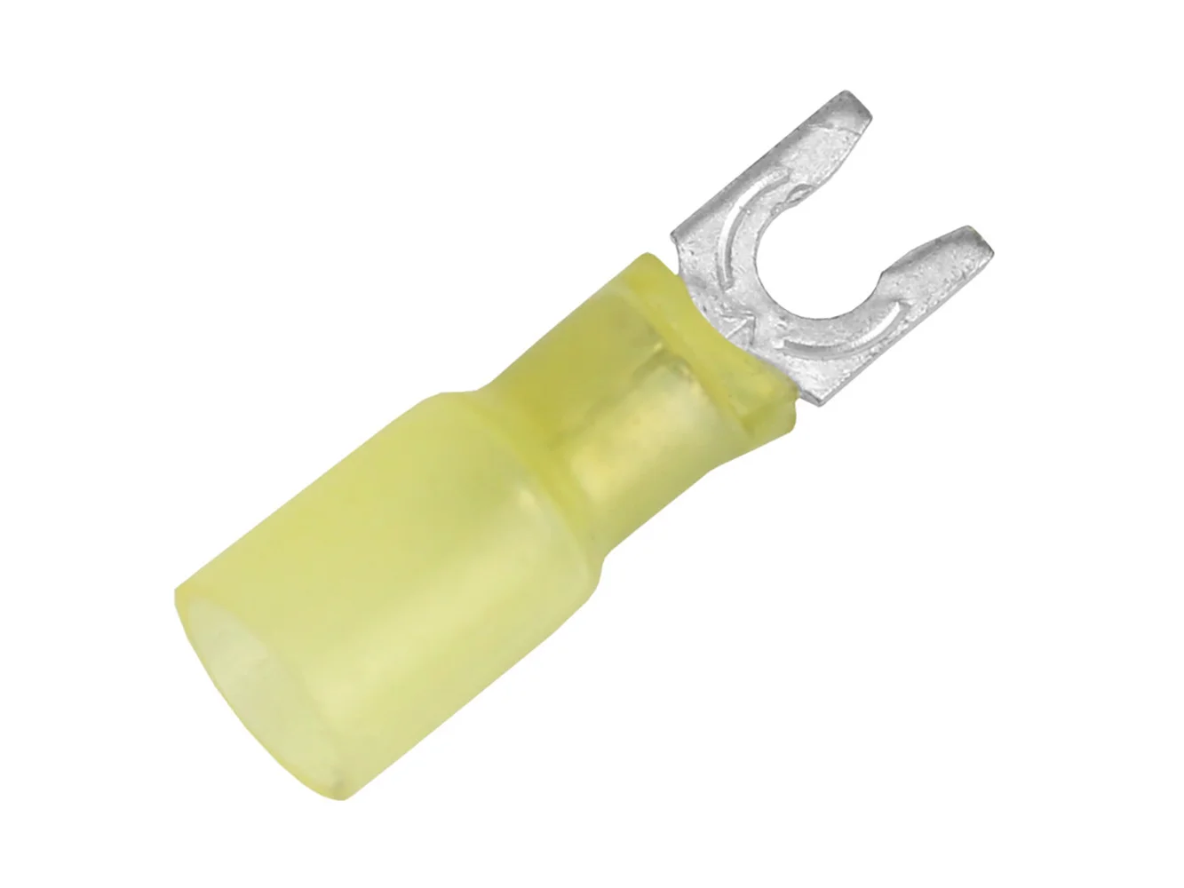 Pacer 12-10 AWG Heat Shrink Spade Terminal - #8 Stud Size - 25 Pack