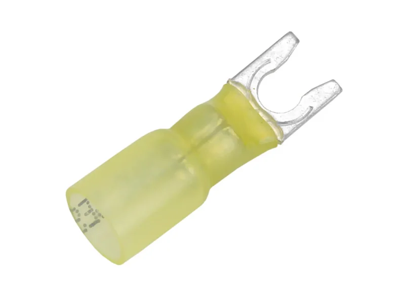 Pacer 12-10 AWG Heat Shrink Spade Terminal - #10 Stud Size - 3 Pack