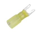 Pacer 12-10 AWG Heat Shrink Spade Terminal - #10 Stud Size - 25 Pack