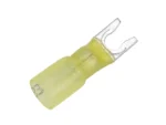 Pacer 12-10 AWG Heat Shrink Spade Terminal - #10 Stud Size - 100 Pack