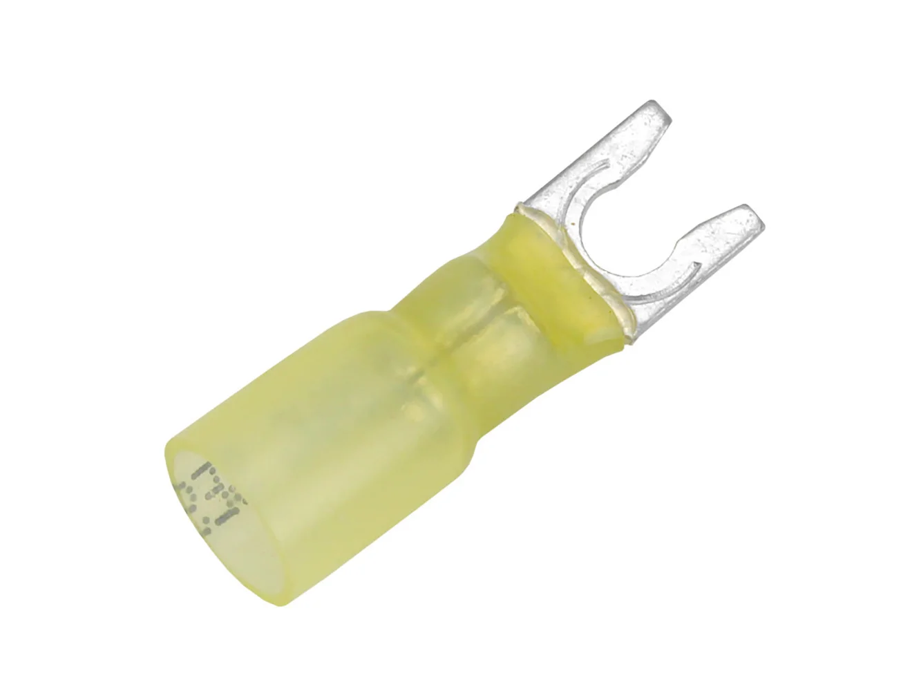 Pacer 12-10 AWG Heat Shrink Spade Terminal - #10 Stud Size - 100 Pack