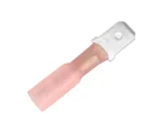 Pacer 22-18 AWG Heat Shrink Male Disconnect - 25 Pack