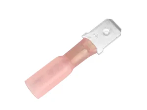 Pacer 22-18 AWG Heat Shrink Male Disconnect - 25 Pack