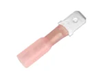 Pacer 22-18 AWG Heat Shrink Male Disconnect - 100 Pack
