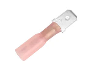Pacer 22-18 AWG Heat Shrink Male Disconnect - 100 Pack
