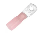 Pacer 8 AWG Heat Shrink Ring Terminal - #10 Stud Size - 25 Pack