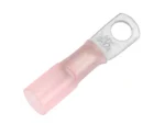 Pacer 8 AWG Heat Shrink Ring Terminal - 1/4" Stud Size - 25 Pack