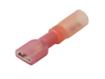 Pacer 22-18 AWG Heat Shrink Female Disconnect - 100 Pack