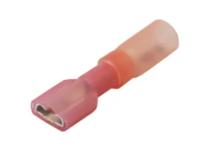 Pacer 22-18 AWG Heat Shrink Female Disconnect - 100 Pack