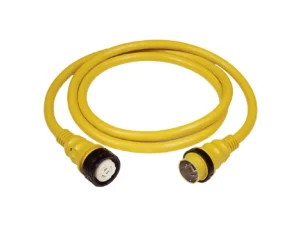Marinco 50AMP 125/250V Shore Power Cable - 12' - Yellow