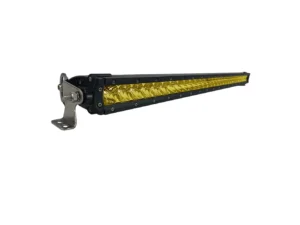 Black Oak 30" Yellow Lens Single Row LED Light Bar - Combo Optics - Black Housing - Pro Series 3.0