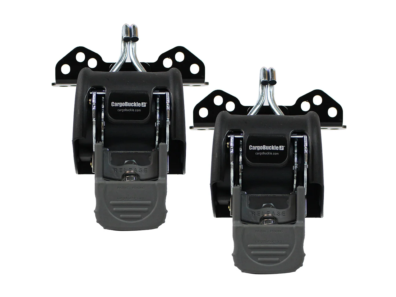 CargoBuckle Universal Ladder Rack Tie-Down System - 2" Retractable Tie-Down - 1 Pair