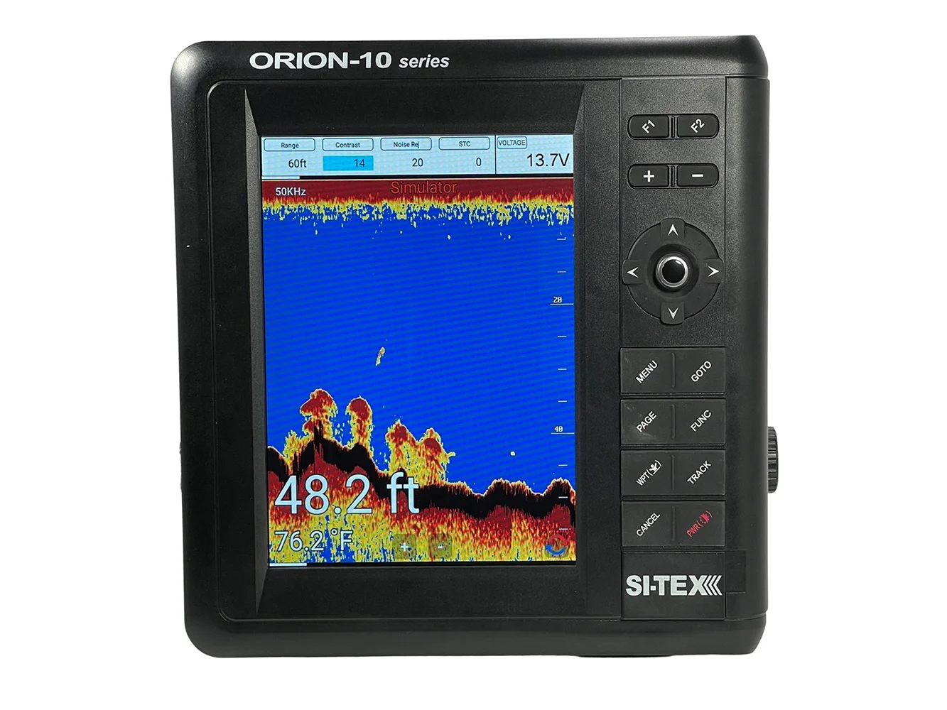SI-TEX 10" Chartplotter System w/Internal GPS & C-MAP 4D Card