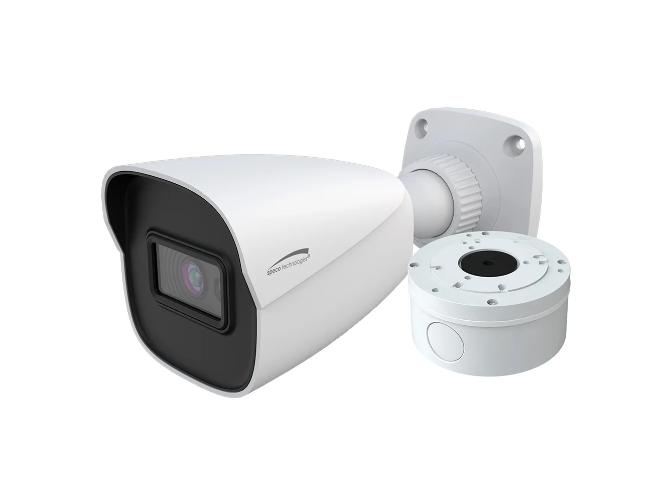 Speco 4MP H.265 AI Bullet IP IR Camera - 2.8mm Lens & Junction Box