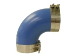 Trident Marine 3" ID 90-Degree Blue Silicone Molded Wet Exhaust Elbow w/4 T-Bolt Clamps