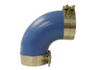 Trident Marine 3" ID 90-Degree Blue Silicone Molded Wet Exhaust Elbow w/4 T-Bolt Clamps