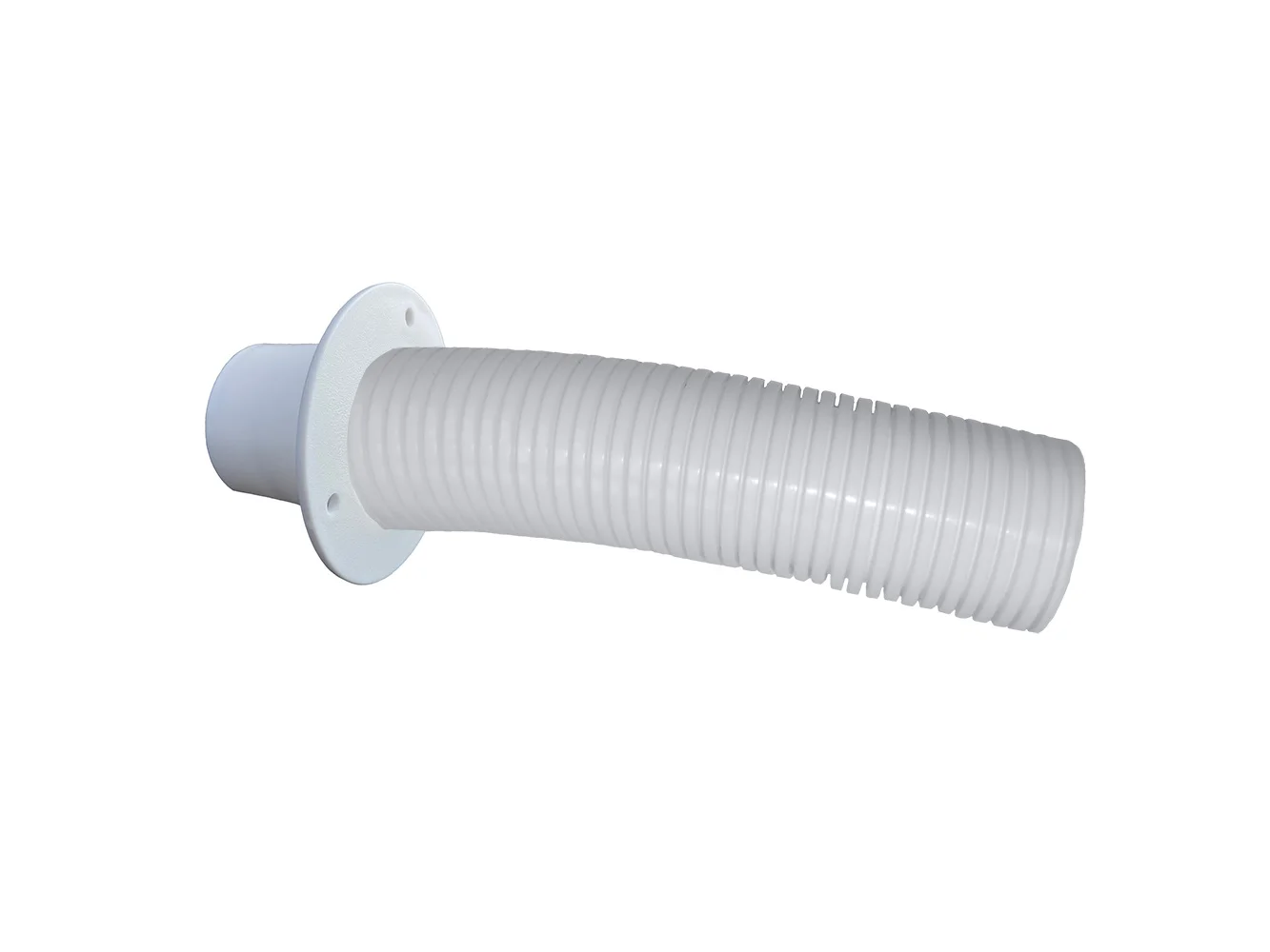 Trident Marine 10' White Stern Flex Hose w/Transom Flange