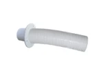 Trident Marine 4' White Stern Flex Hose w/Transom Flange