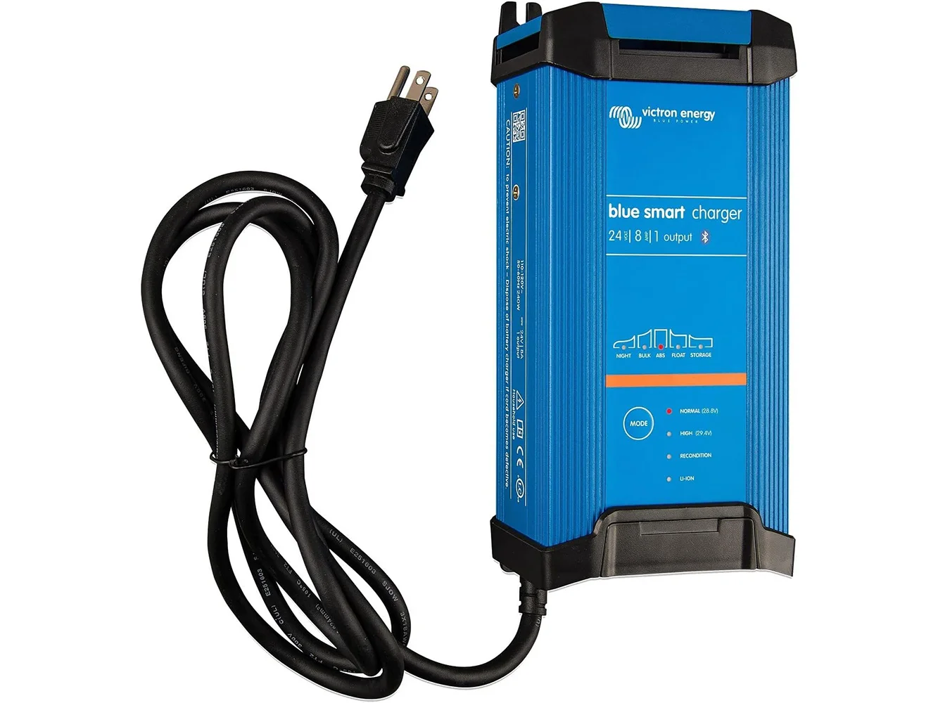 Victron Blue Smart IP22 24VDC 8A 1 Bank 120V Charger - Dry Mount