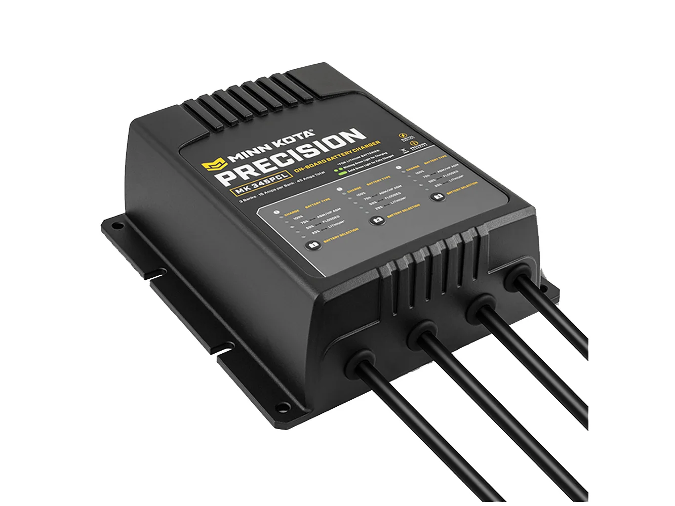 Minn Kota On-Board Precision Charger MK-345 PCL 3 Bank x 15 AMP LI Optimized Charger